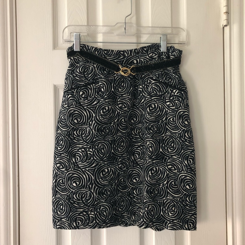 Black and white skirt